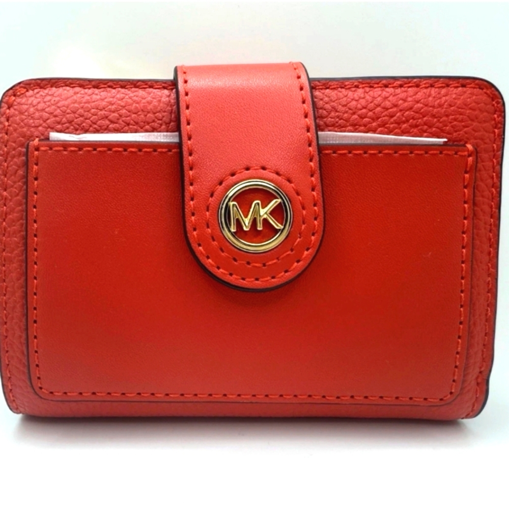 Michael Kors Slim Tab Compact Pocket Wallet, NEW